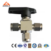 Stainless Steel Three Way Sleeve Type Ball Valve 