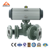 Pneumatic Actuated Y Port Three Way Ball Valve