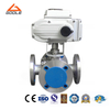 Electric Actuated Forged Stainless Steel Four Way Multi-Type Floating Ball Valve