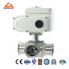 Electric Sanitary Quick Installation Three-Way Ball Valve