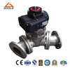 Electric Flanged Ends Y Type Three Way Ball Valve