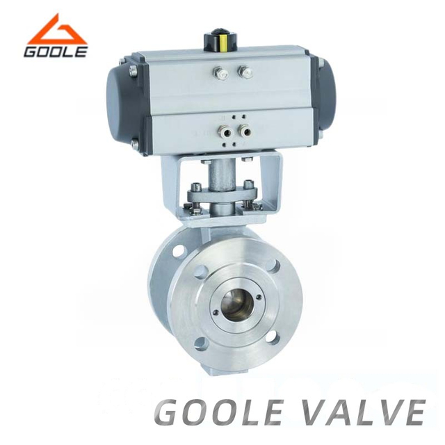 Pneumatic Forged Steel Flanged V Type Ball Valve