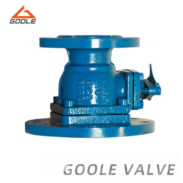 PTFE Flanged 2PCS Tank Bottom Discharge Ball Valve