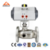 Pneumatic 1 Piece Integrated Body Flanged Insulation Jacketed Ball Valve