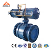 Pneumatic Actuated 3 Pieces Cast Steel Trunnion Mounted Ball Valve