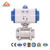 Pneumatic Actuated Forged Stainless Steel Threaded Ball Valve