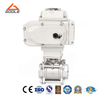 Electric Three Pieces Metaled Seated Threaded Ball Valve