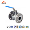2PCS Worm Gear Flanged Floating Ball Valve