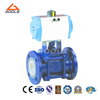 Pneumatic 3PCS Ceramic Lined Floating Ball Valve