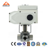 Electric Actuated Threaded High Pressure Three-Way Ball Valve 