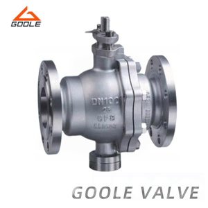 Cast Steel Flanged Semi-Spherical Fixed High Platform Ball Valve