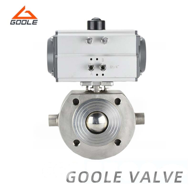 Pneumatc Short Type Jacketed Ball Valve