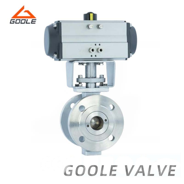 Pneumatic Forged Steel Flanged V Type Ball Valve