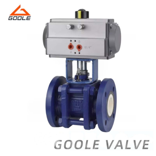 Pneumatic Actuated Ceramic Lined Floating Ball Valve
