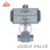 Pneumatic Operated High Pressure Threaded Ball Valve