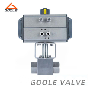 Pneumatic Operated High Pressure Threaded Ends Ball Valve
