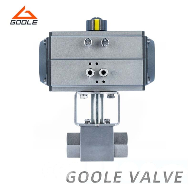 Pneumatic Operated High Pressure Threaded Ball Valve