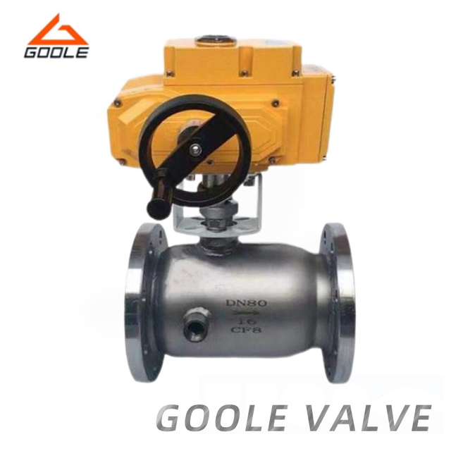 Electric Integrated Body Flanged Insulation Jacketed Ball Valve