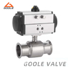 Pneumatic 1PC Sanitary Quick Installation Ball Valve