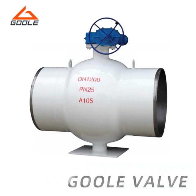 Heating Pipeline Full Welded Trunnion Ball Valve