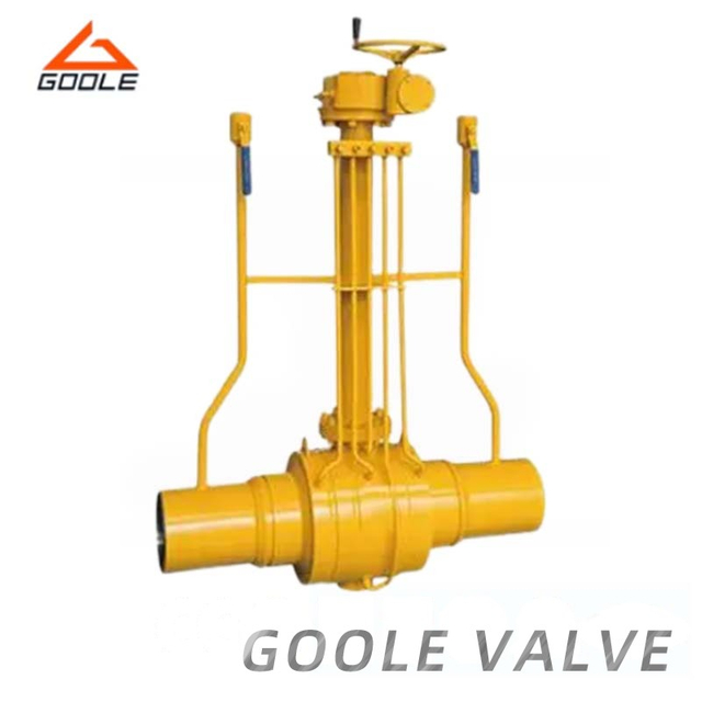 Reduced Port Discharging Type Carbon Steel Underground Buried Fully Welded Ball Valve