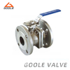 2PCS Worm Gear Flanged Floating Ball Valve