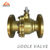Bronze 2PCS Flanged Side Entry Floating Ball Valve