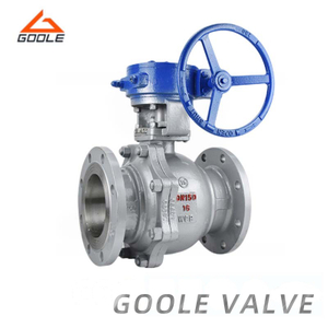2PCS Handwheel Cast Steel Flanged Floating Ball Valve
