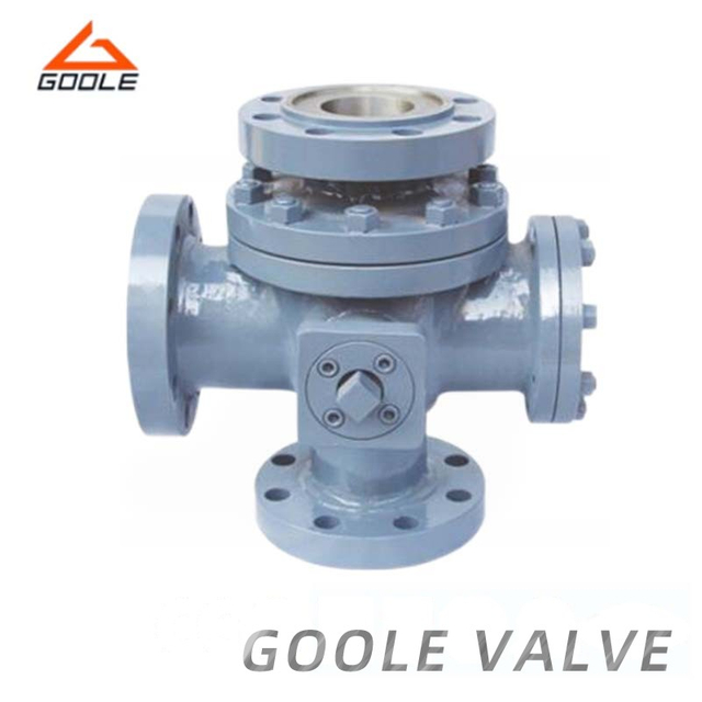 Lever Operated Four Way Multi Port Floating Ball Valve