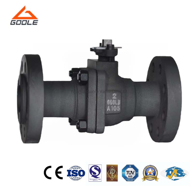 2 PCS Carbon Steel Flanged Floating Ball Valve