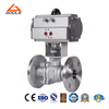 Pneumatic Cast Steel Split Body Flanged Floating Ball Valve
