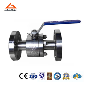 2PCS Forged Steel High Pressure Flanged Ends Ball Valve