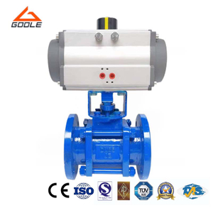 Pneumatic Actuated 3PCS Ceramic Lined Floating Ball Valve