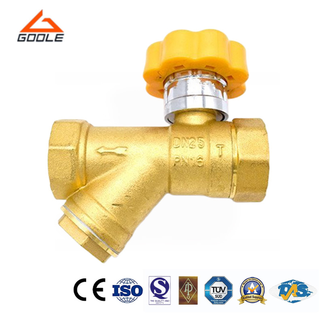 Brass Integrated Magnetic Locking Filter Ball Valve