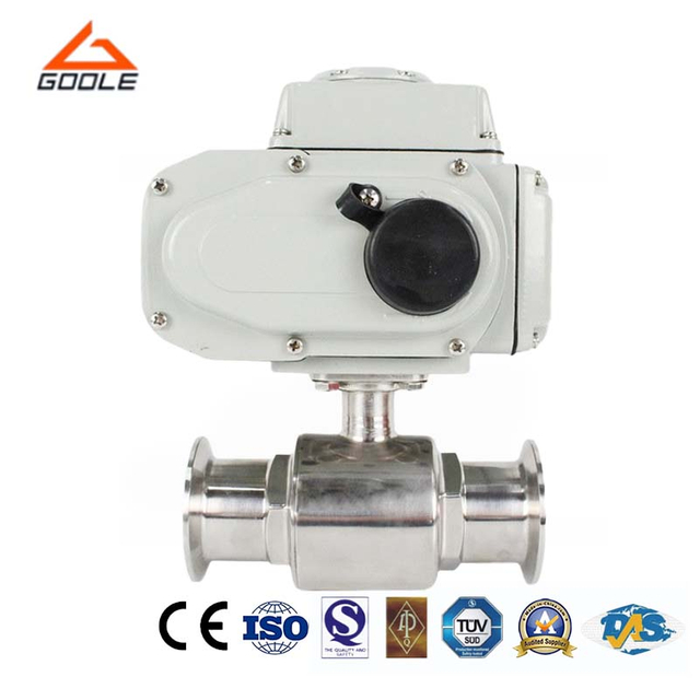 Electric Actuated 1PC Sanitary Quick Installation Ball Valve