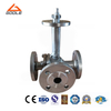 Forged Steel Extended Stem T Port Low Temperature Three Way Ball Valve