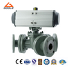 Pneumatic Actuated Y Port Three Way Ball Valve