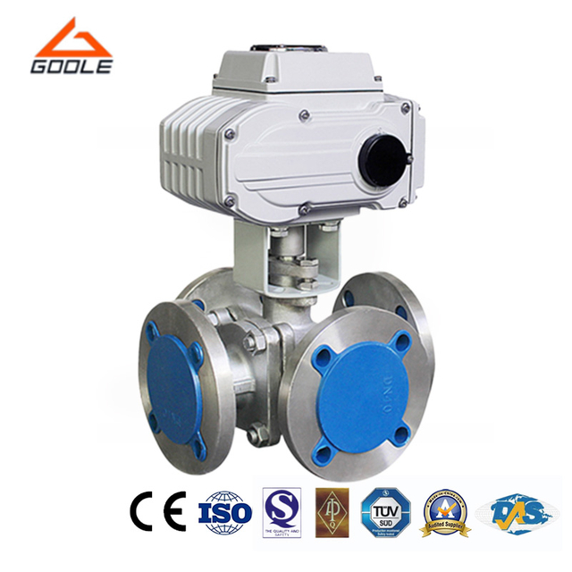Electric Forged Steel Four Way Floating Ball Valve