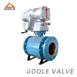 3PCS Electric Actuated Cast Steel Trunnion Ball Valve