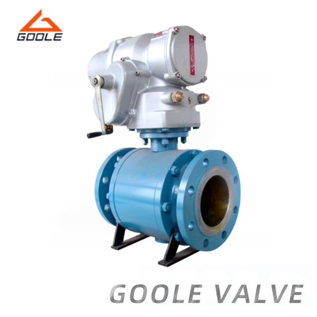 3PCS Electric Actuated Cast Steel Trunnion Ball Valve