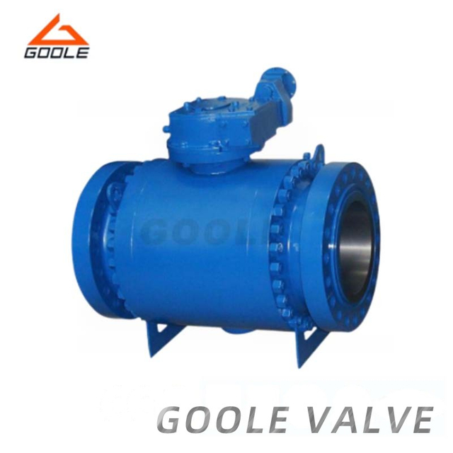 Three Pieces Cast Steel Trunnion Mounted Ball Valve
