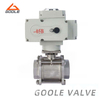 Electric Three Pieces Threaded Ball Valve