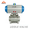 Pneumatic Actuated Forged Stainless Steel Threaded Ball Valve