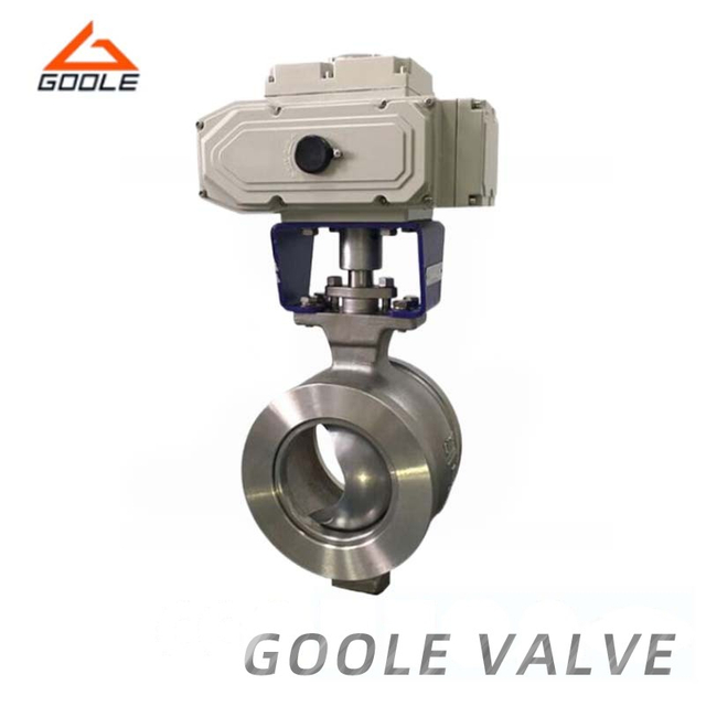 Motorized Flanged V Port Segment Control Ball Valve