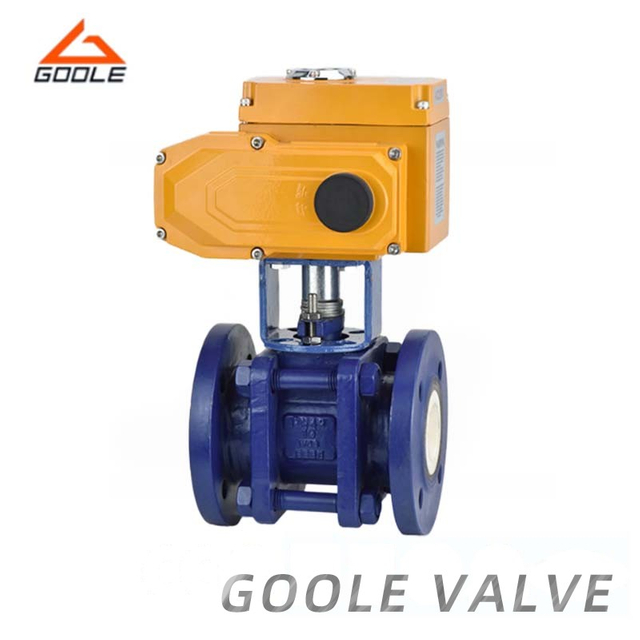 Electric Actuated 3PCS Ceramic Lined Floating Ball Valve