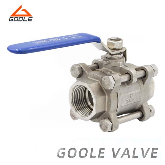 3 PC 1000 Wog Metaled Seated Threaded Ball Valve
