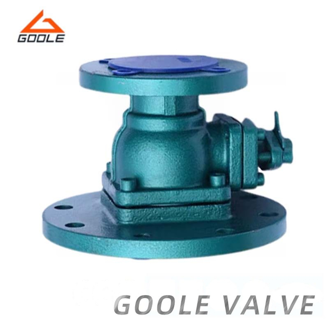 PTFE Flanged 2PCS Tank Bottom Discharge Ball Valve