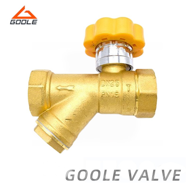 Brass One Piece Integrated Magnetic Locking Filter Ball Valve
