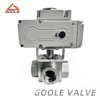 Electric Threaded High Pressure 3-Way Ball Valve 