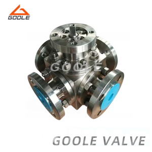 Stainless Steel Four-Way Flanged Ball Valve for High-Performance Systems